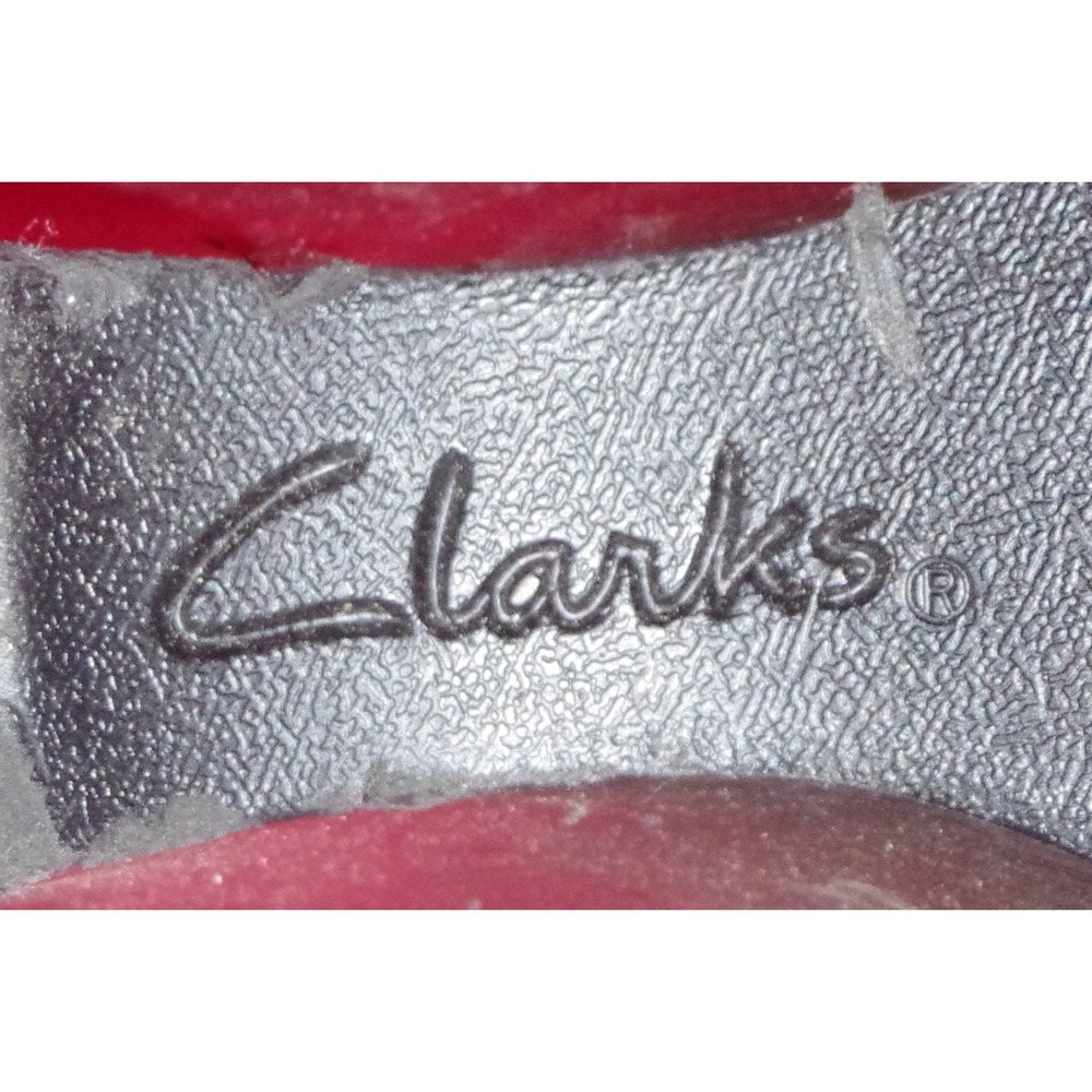Clarks Leather Wedge Slides Mules Euc 8 Medium View 6
